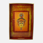 Jaganmata: Mother of the Universe Wooden Tray - Love Rocks